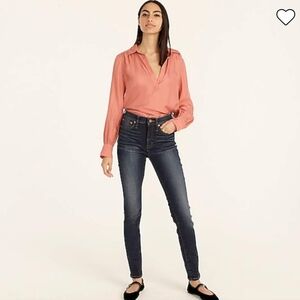 J. Crew High Rise Dark Blue Harbor Jeans